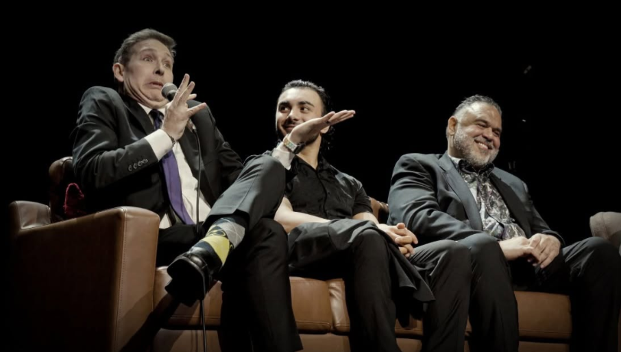 Filmmakers in conversation on stage