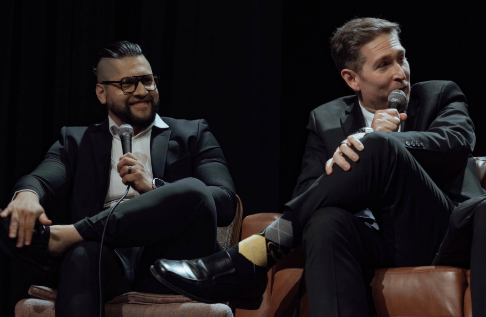 Danny Reyes and David Vox Mullen on stage