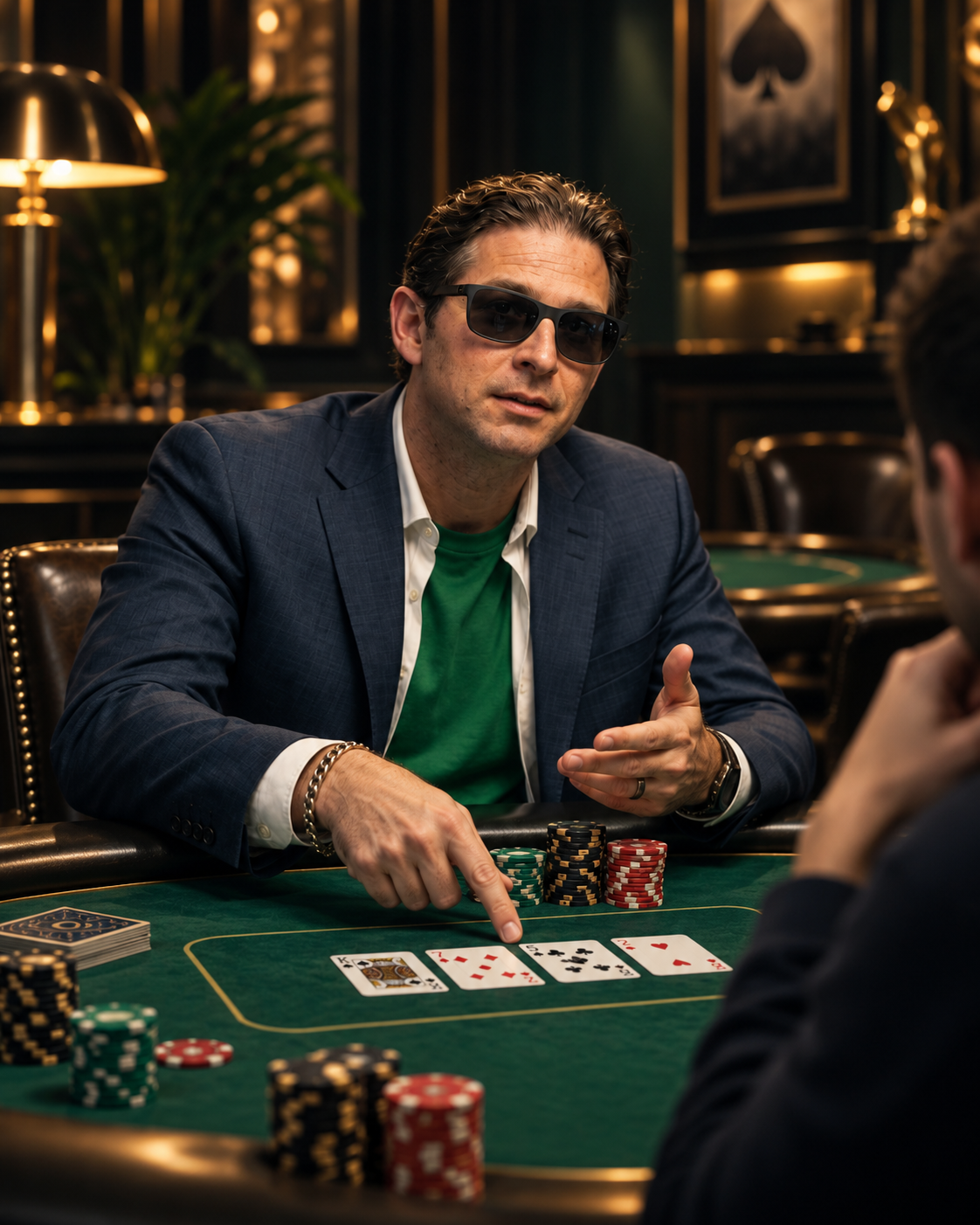 Poker Vox teaching at the table